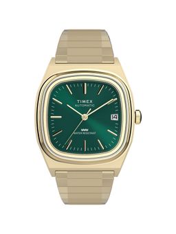 Timex - Rectangle Green Stainless Steel Mechanical Automatic Watch - TW2Y67700IK (Medium)