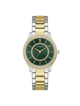 Guess - Women Round Green Stainless Steel Analog Watch - U1510L3M (Medium)