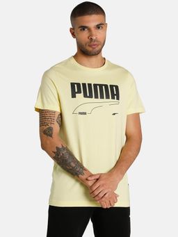 Puma - Rebel Mens Yellow T-Shirt