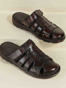 Metro - Men Dark Brown Sandals