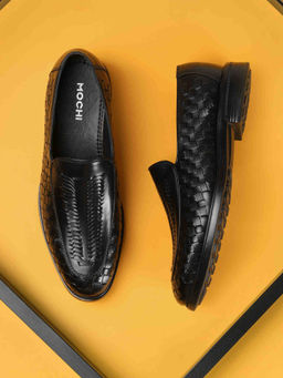 Mochi - Men Black Loafers