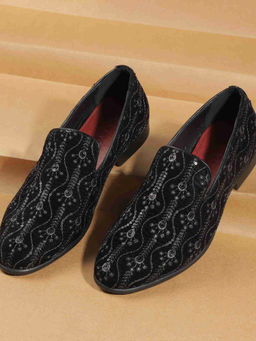 Metro - Men Black Mojaris