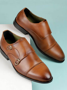 Mochi - Men Tan Monk Straps