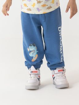 Haus & Kinder - 100% Cotton Full Length Boy Joggers Royal Blue