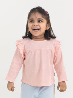 Haus & Kinder - 100% Cotton Full Sleeve Girl Top Pink