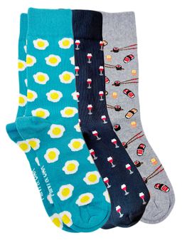 Mint & Oak - Tasty Toes Socks for Men (Pack of 3)