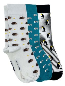 Mint & Oak - Safari Steps Socks for Men (Pack of 3)