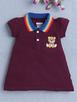 Bumzee - Wine Solid Dress