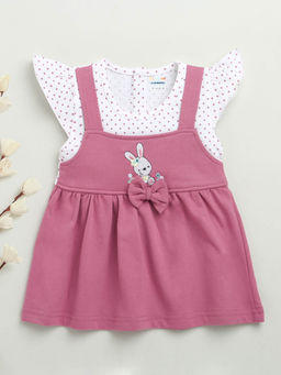 Bumzee - Mauve Polka Dots Dress