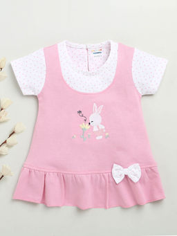 Bumzee - Pink Polka Dots Dress