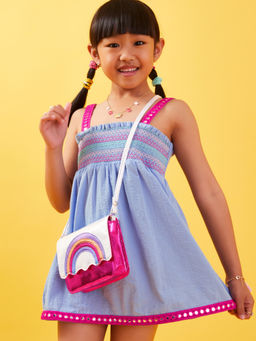 Accessorize London - Girls Rainbow Metallic Sling Bag