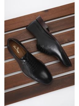 Louis Philippe - Men Black Leather Oxfords