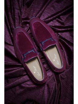 Louis Philippe - Men Maroon Leather Loafers