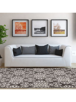 OBSESSIONS - Anti-Static Ethnic Motif Carpet, Taupe