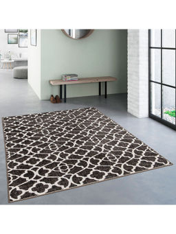 OBSESSIONS - Super Soft Anti-Static Geometric Carpet, Brown