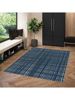 OBSESSIONS - Non-Shedding Contemporary Carpet, Navy Blue