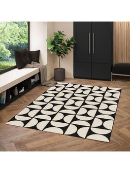 OBSESSIONS - Non Shedding Contemporary Indoor Carpet, Black