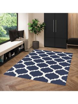 OBSESSIONS - Non Shedding Contemporary Carpet, Navy