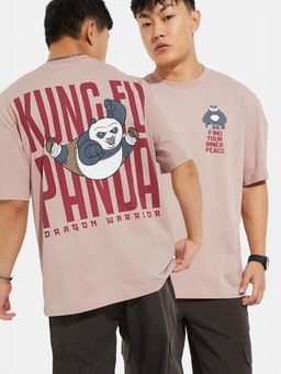 max - Men's Pink Cotton Regular Fit Graphic T-Shirt