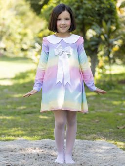 THE PONY & PEONY CO. - Multi-Color Printed Knee Length Dress