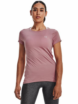 Under Armour - Mauve Heat Gear Armour Short Sleeve T-Shirt