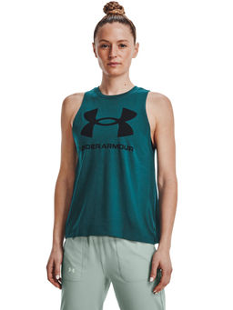 Under Armour - Green W Sport Style Graphic Tank Top