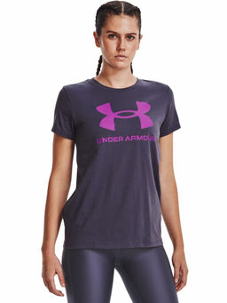 Under Armour - Purple Sportstyle Logo Short Sleeve T-Shirt