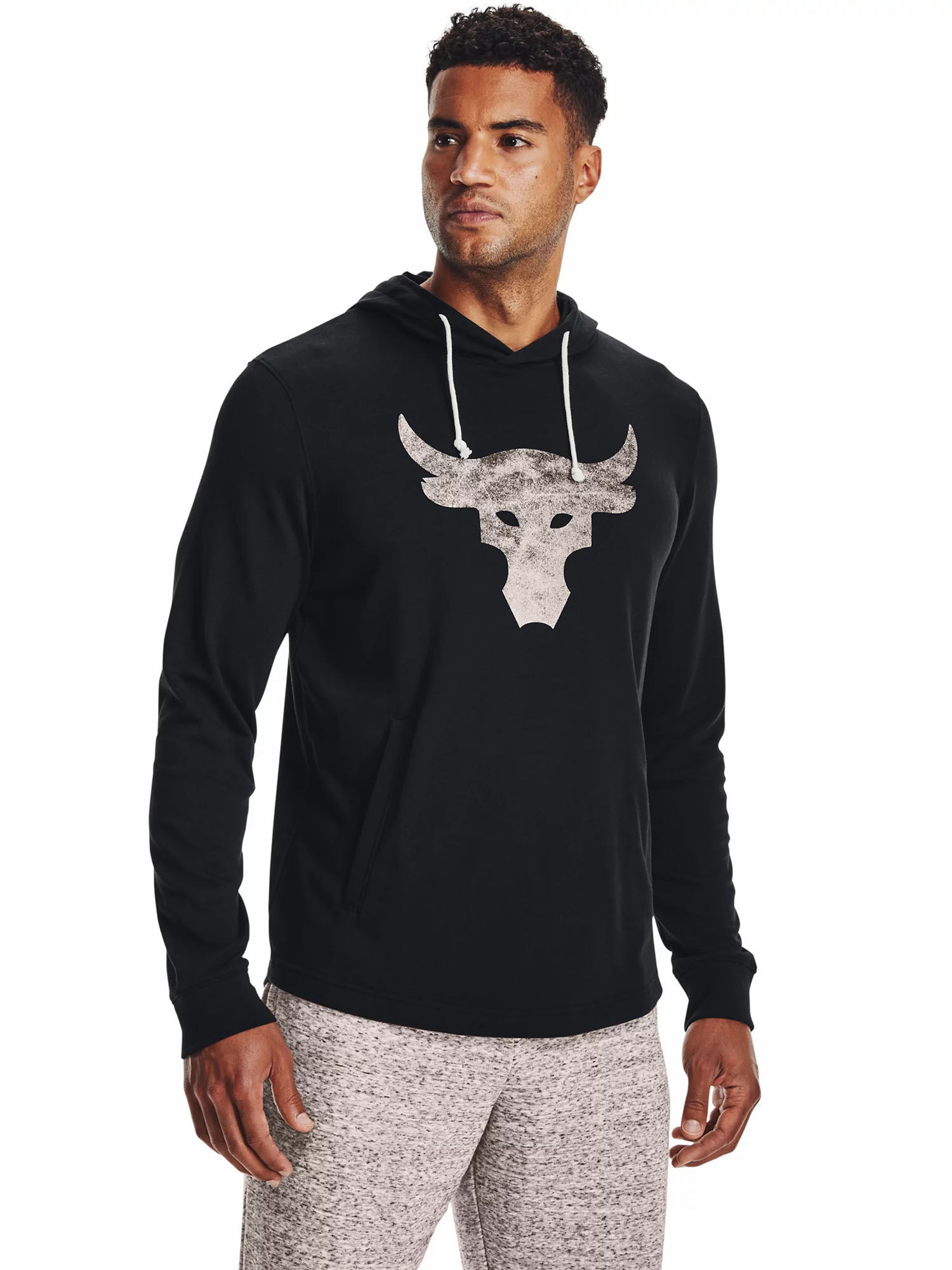 Buy Under Armour Black Project Rock Terry Hoodie Online