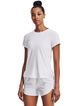 Under Armour - White Iso-Chill Run Laser Short Sleeve T-Shirt