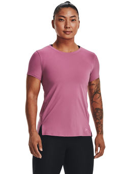 Under Armour - Pink Iso-Chill Run Laser Short Sleeve T-Shirt