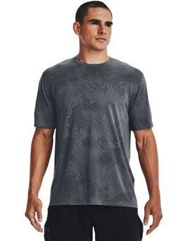 Under Armour - Grey Training Vent Jacquard Short Sleeve T-Shirt