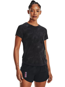 Under Armour - Black Run Anywhere Streaker Short Sleeve T-Shirt