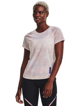 Under Armour - Pink Run Anywhere Streaker Short Sleeve T-Shirt