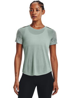 Under Armour - Green Streaker Snow Cloud Short Sleeve T-Shirt