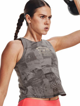 Under Armour - Grey Project Rock Show Your Gym Tank Top