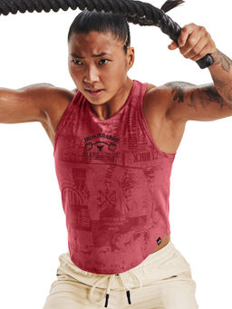Under Armour - Pink Project Rock Show Your Gym Tank Top