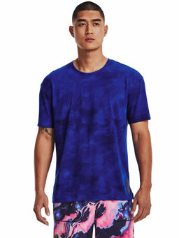 Under Armour - Blue Run Anywhere Streaker Short Sleeve T-Shirt