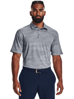 Under Armour - Grey Playoff Camo Jacquard Polo T-Shirt