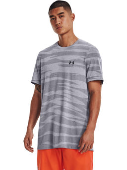 Under Armour - Grey Seamless Wave Short Sleeve T-Shirt