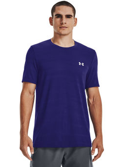 Under Armour - Navy Blue Seamless Wave Short Sleeve T-Shirt