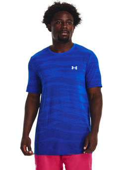 Under Armour - Navy Blue Seamless Wave Short Sleeve T-Shirt