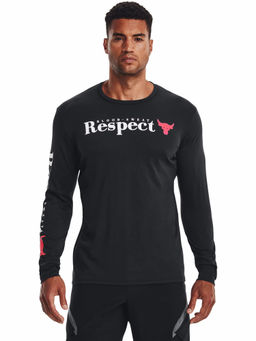 Under Armour - Black Project Rock Respect Long Sleeve T-Shirt