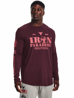 Under Armour - Pink Project Rock Ip 24 Hours Long Sleeve T-Shirt