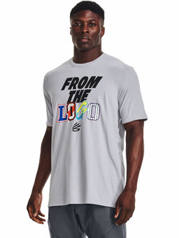 Under Armour - Grey Curry From The Logo Short Sleeve T-Shirt