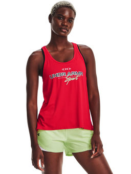 Under Armour - Red Knockout Graphic Tank Top