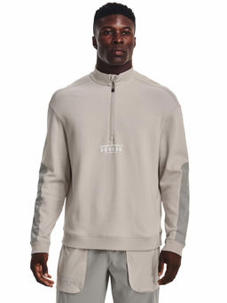 Under Armour - Beige Run Trail Half Zip Sweatshirt
