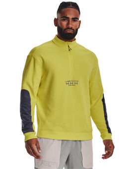 Under Armour - Yellow Run Trail Half Zip Sweatshirt