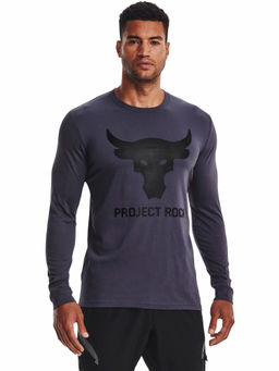 Under Armour - Navy Blue Project Rock Brahma Bull Long Sleeve T-Shirt
