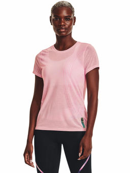 Under Armour - Pink Run Anywhere Breeze Short Sleeve T-Shirt
