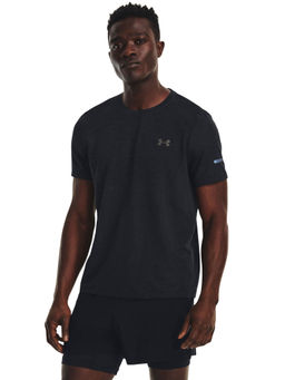 Under Armour - Black Seamless Stride Short Sleeve T-Shirt